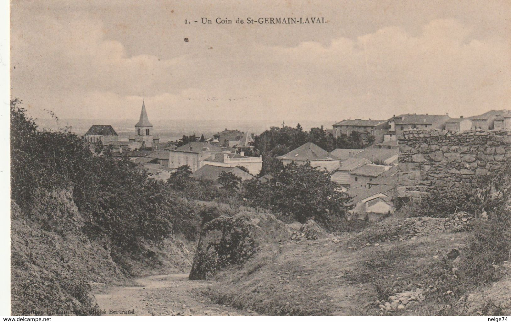 Carte Postale Ancienne De La Loire - Un Coin De Saint Germain Laval - Saint Germain Laval