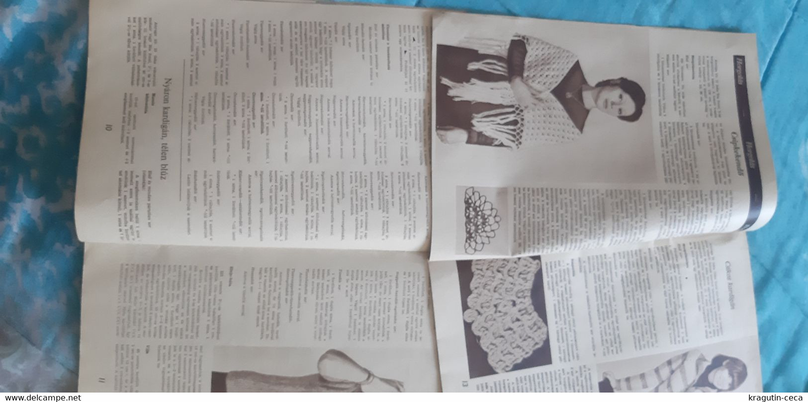 1977 Fürge Ujjak HUNGARY VINTAGE WOMAN FASHION Handicrafts Crochet LOT MAGAZINE NEWSPAPERS CHILDREN KNITTING WOOLWORK - Mode