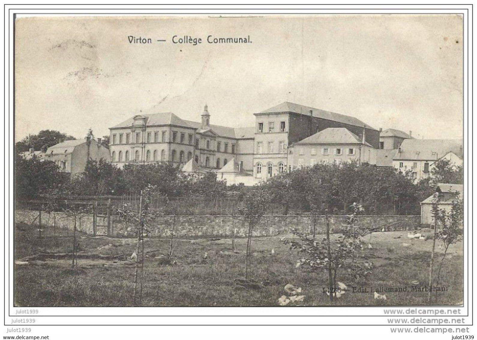 VIRTON ..--  Collège . 1910 Vers SOUVRET ( Mr Mme Octave GUILLAIN ) . Voir Verso . - Virton