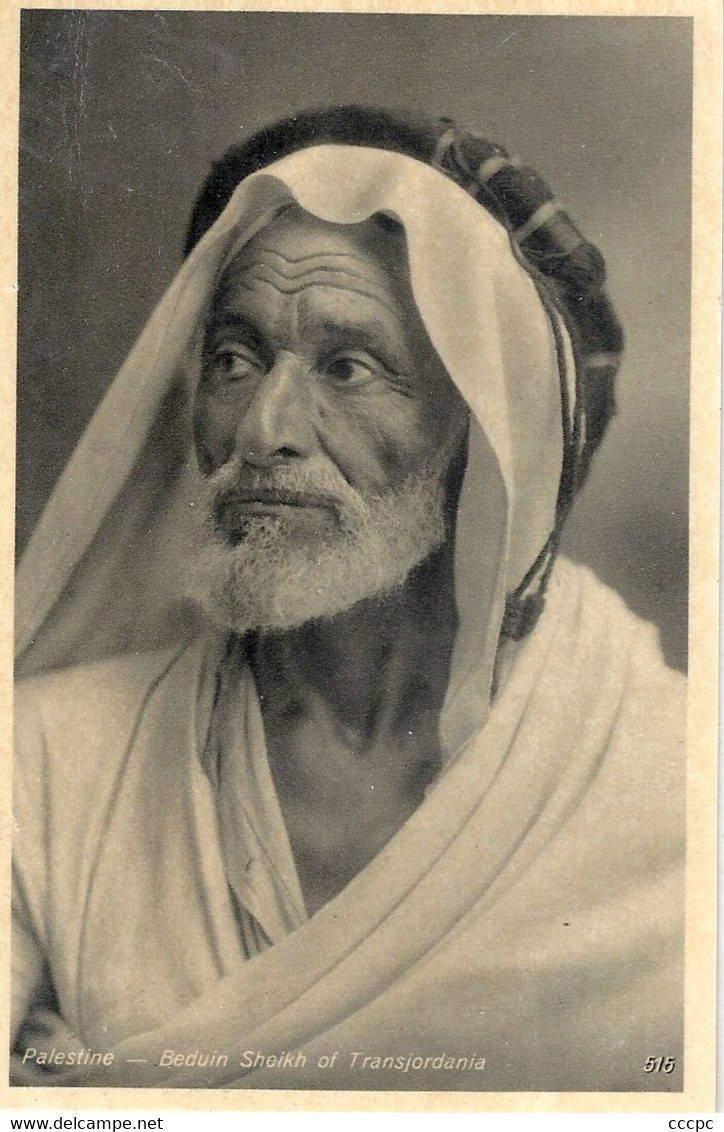 CPA Palestine Beduin Sheik Of Transjordania - Palestine