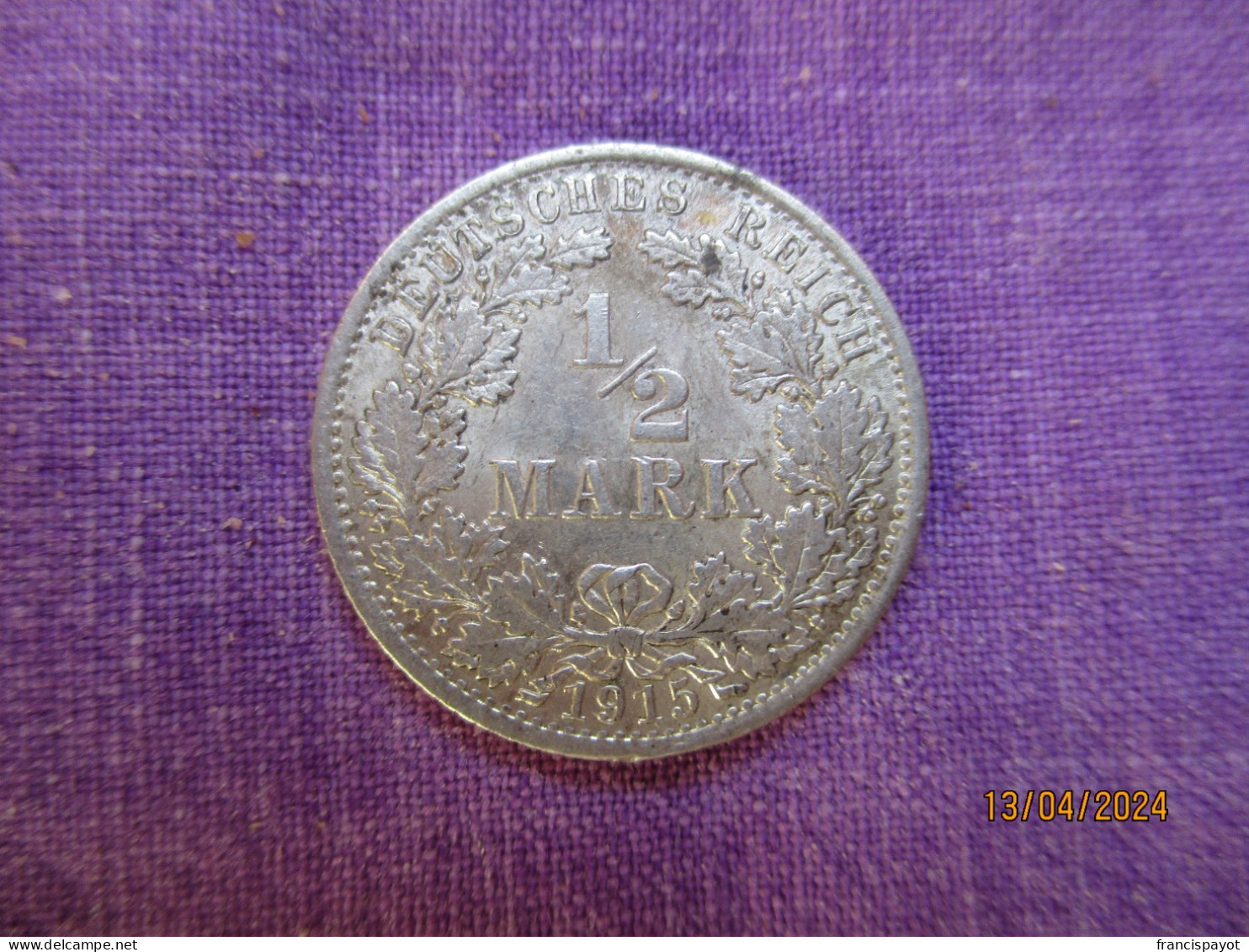 Germany 1/2 Reich Mark 1905 A - 50 Pfennig