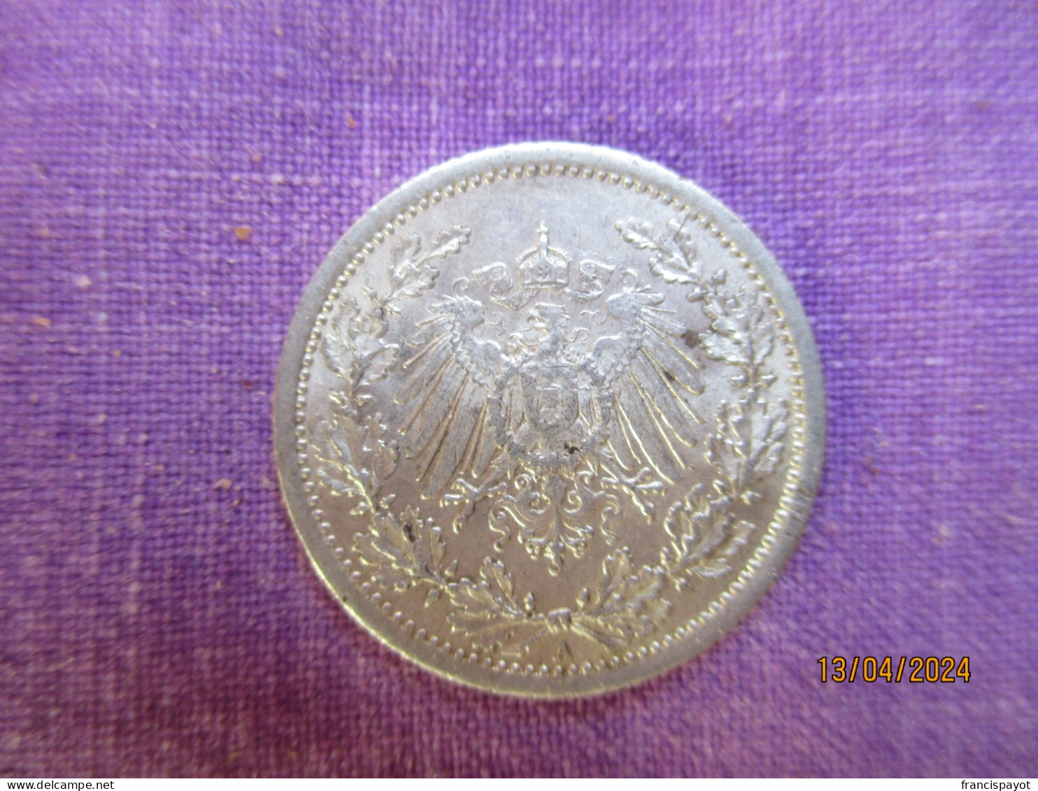 Germany 1/2 Reich Mark 1905 A - 50 Pfennig