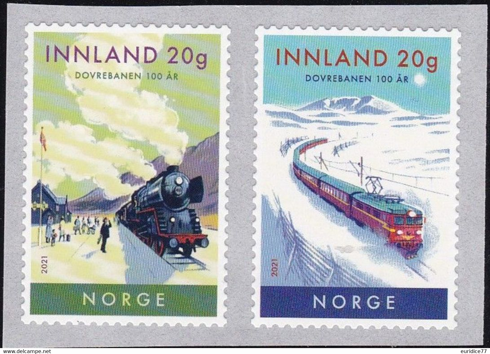 Norway 2020 - Centenary Of The Dovre Railway Line Stamp Set Mnh** - Full Years