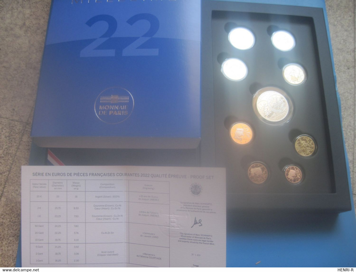 Le Rare Coffret BE (série France 2022) Des 20 Ans De L'euro (2022 Exemplaires Seulement) + Port Assuré Gratuit - Frankreich