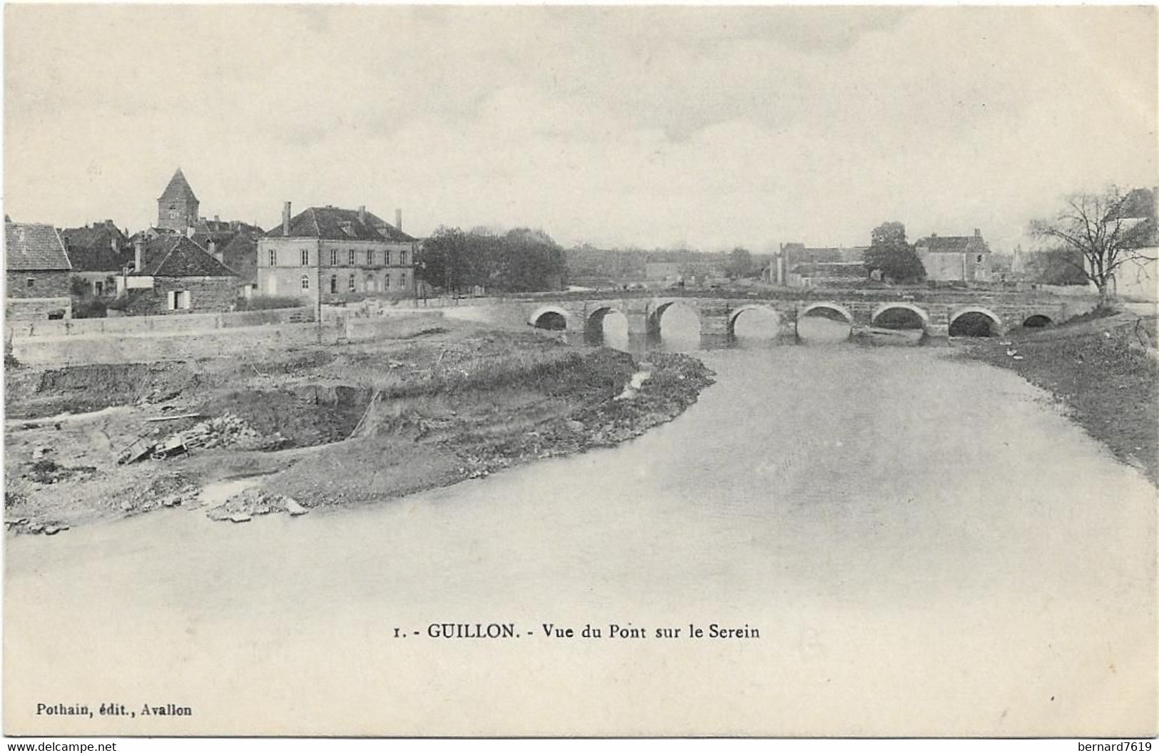 89  Guillon  -   Vue Du Pont Sur Le Serein - Guillon