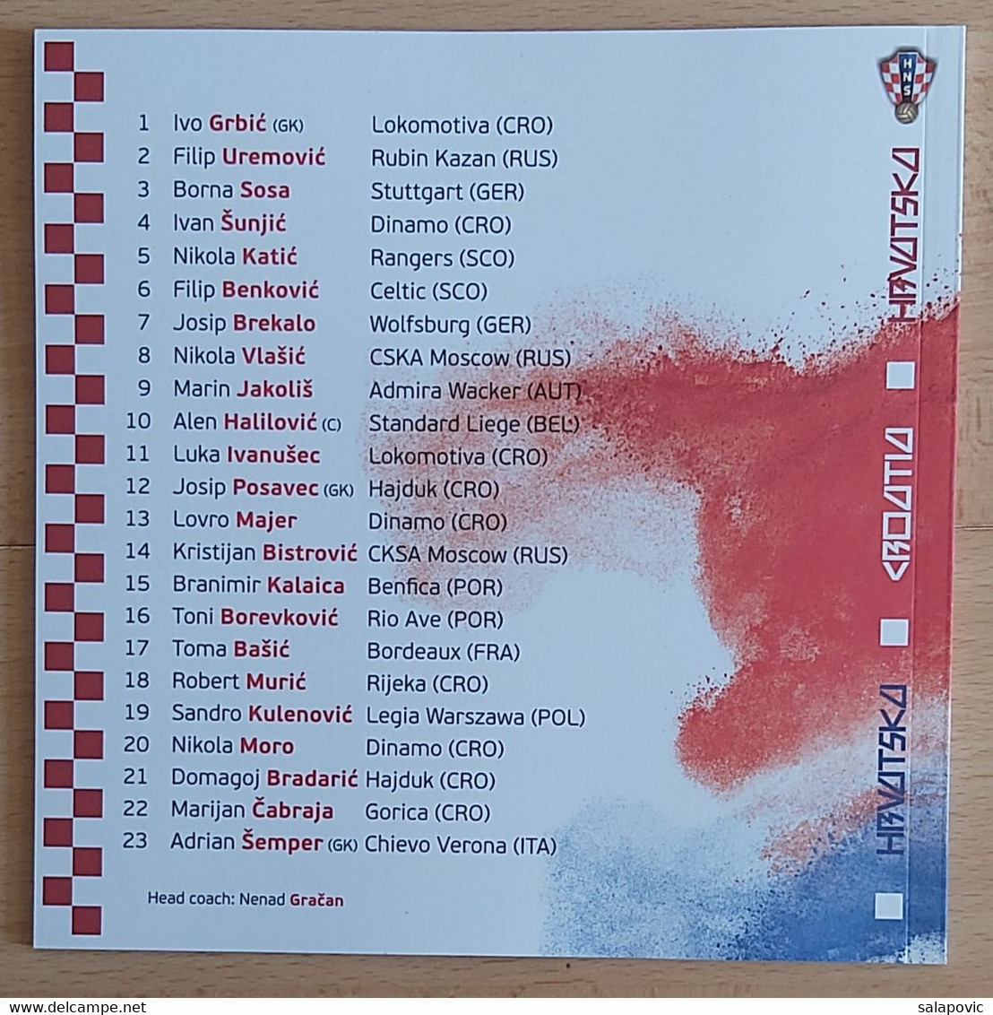 CROATIA National Football Team U - 21 2019 UEFA U - 21 EUROPEAN CHAMPIONSHIP FOOTBALL CROATIA FOOTBALL MATCH PROGRAM