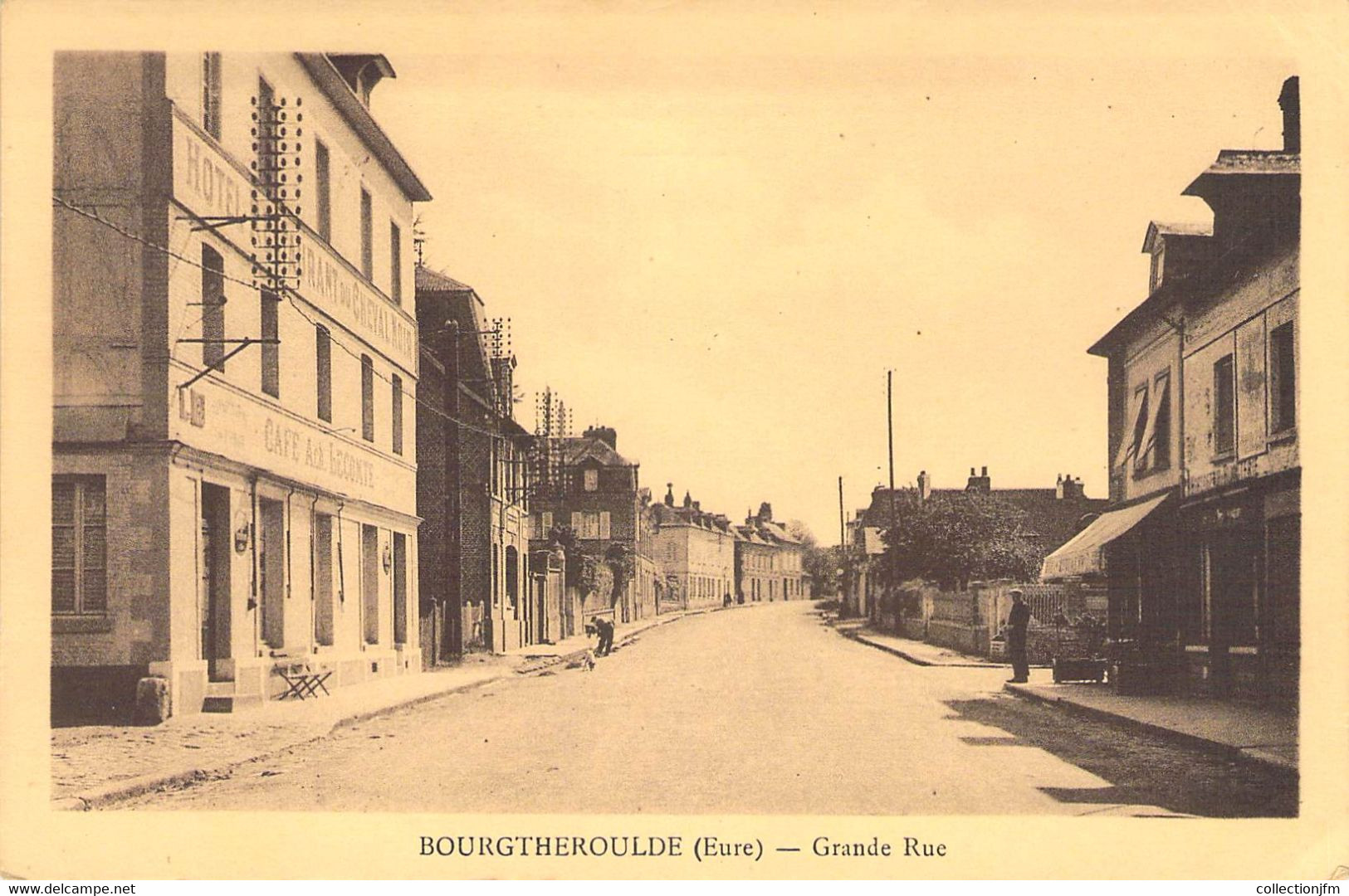 CPA FRANCE 27 "Bourgtheroulde, Grande Rue" - Bourgtheroulde