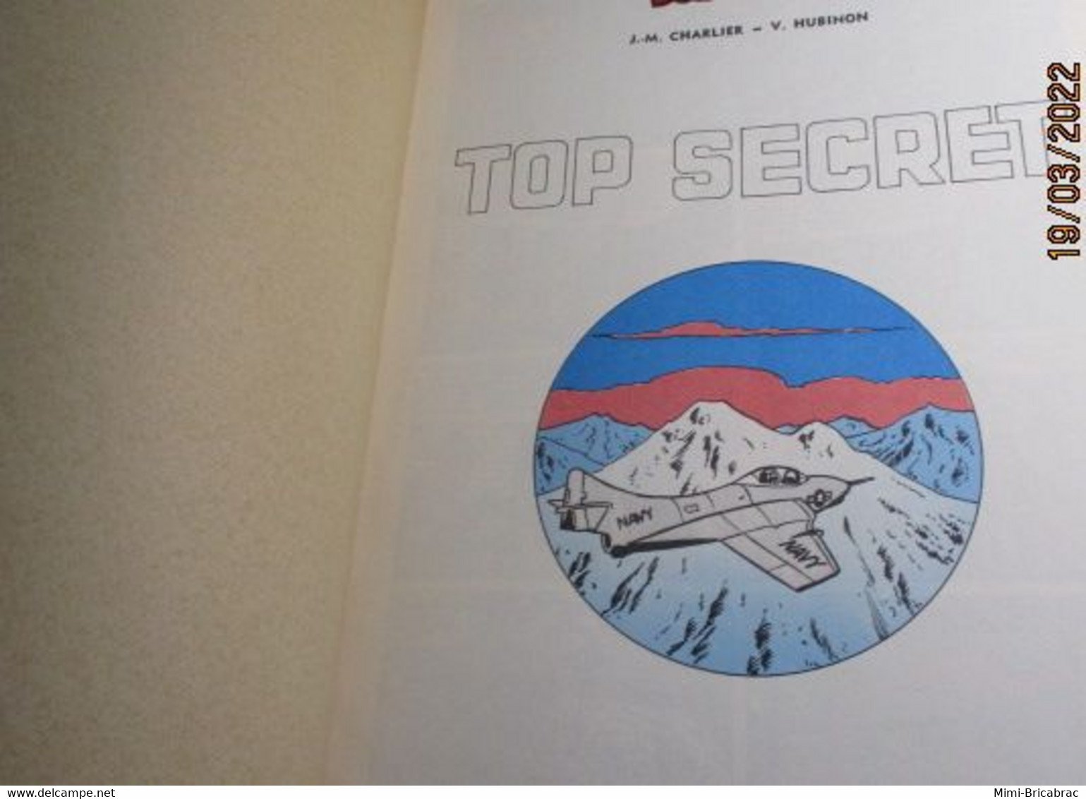 22-A Double De Ma Collec Perso BUCK DANNY Charlier Hubinon TOP SECRET (pub TOTAL) Copyright 1972 - Buck Danny