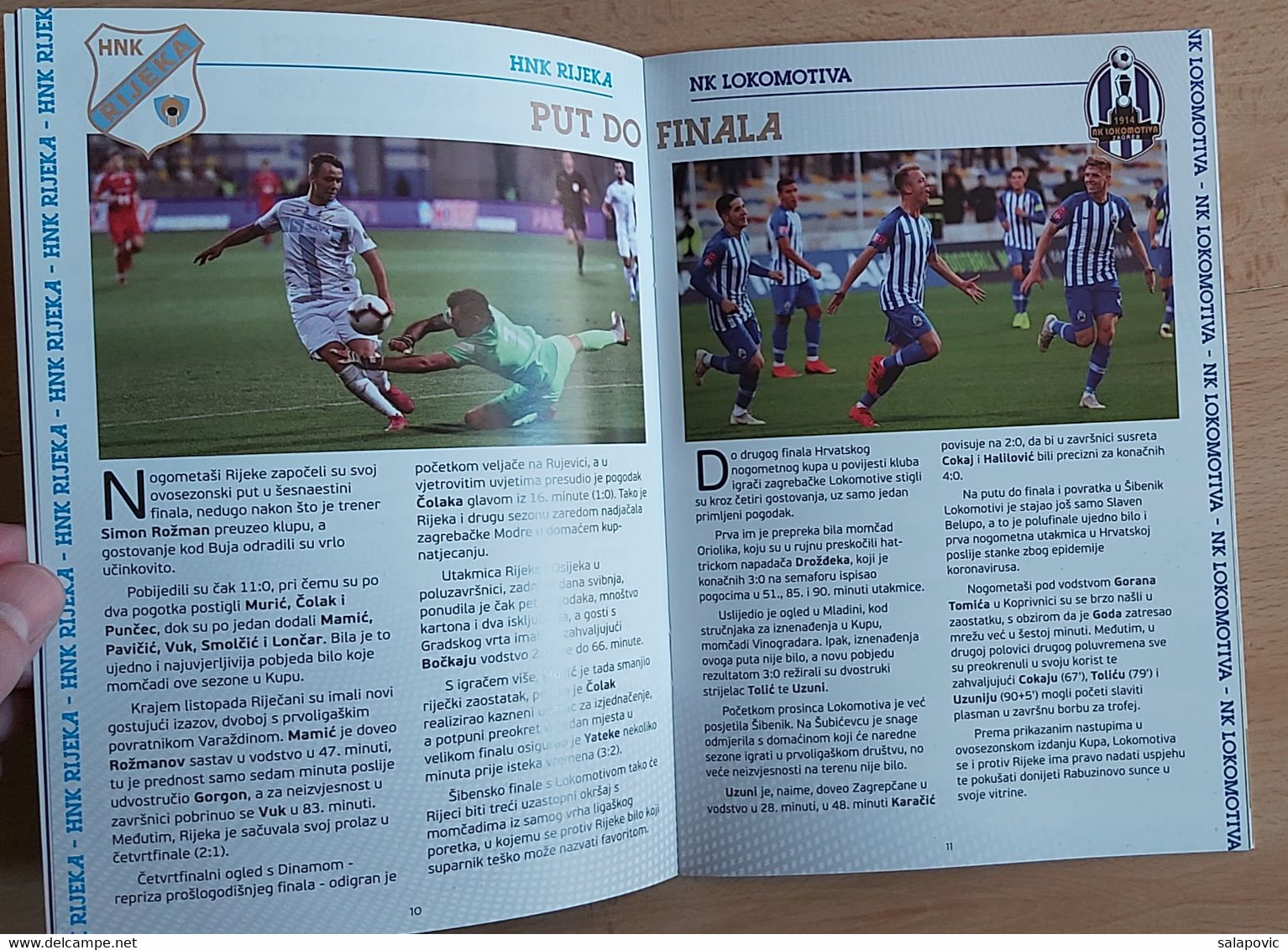 HNK Rijeka - NK Lokomotiva Zagreb  2020 Finals Of The Croatian Football Cup FOOTBALL CROATIA FOOTBALL MATCH PROGRAM - Libri