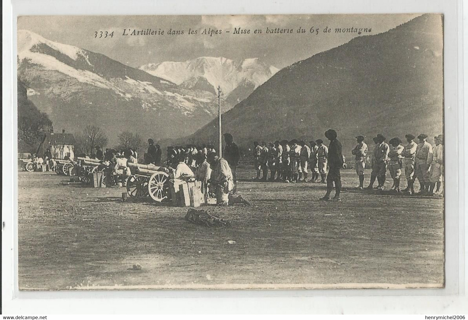 73 Savoie L'artillerie Dans Les Alpes Mise En Batterie Du Canon De 65 De Montagne Bca Alpins Ed Reynaud Chambéry - Chambery