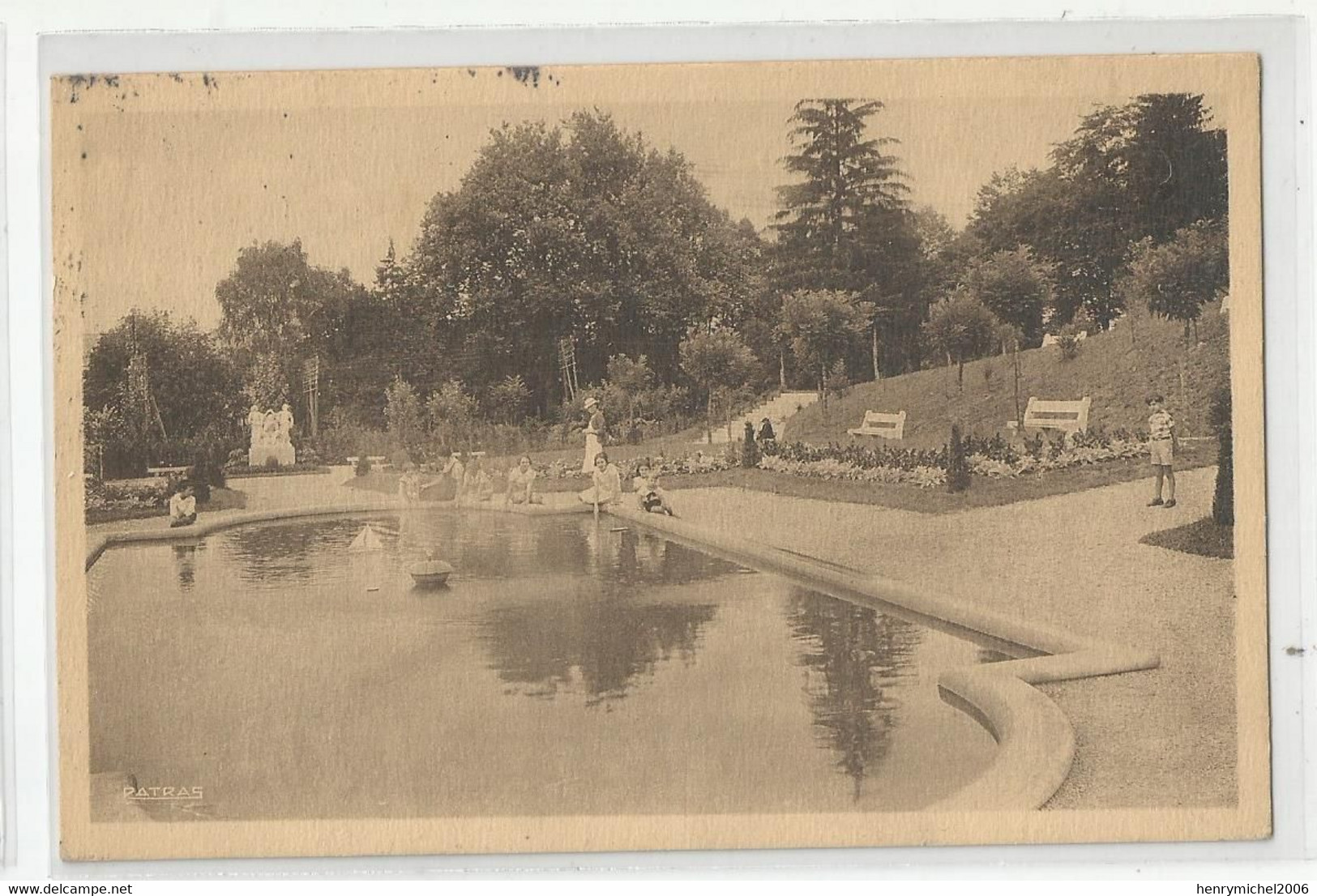 38 Isère Bourgoin Jardin Public Cachet 1943 - Bourgoin