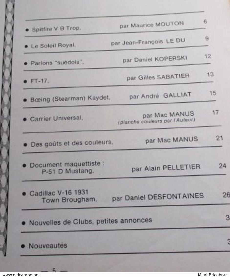 22-A 1e Revue De Maquettisme Plastique Années 60/70 : MPM N°110 Très Bon état ! Sommaire En Photo 2 Ou 3 - Frankrijk