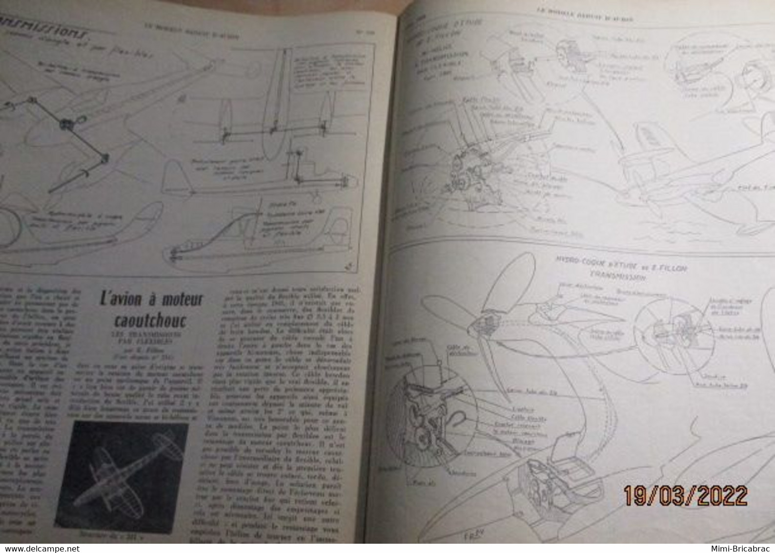 22-A 1e Revue De Maquettisme Années 50/60 : LE MODELE REDUIT D'AVION Avec Plan Inclus N°238 De 1959 - Avions & Hélicoptères