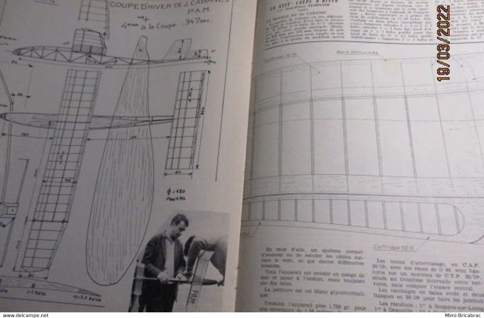 22-A 1e Revue De Maquettisme Années 50/60 : LE MODELE REDUIT D'AVION Avec Plan Inclus N°344 De 1967 - Flugzeuge & Hubschrauber