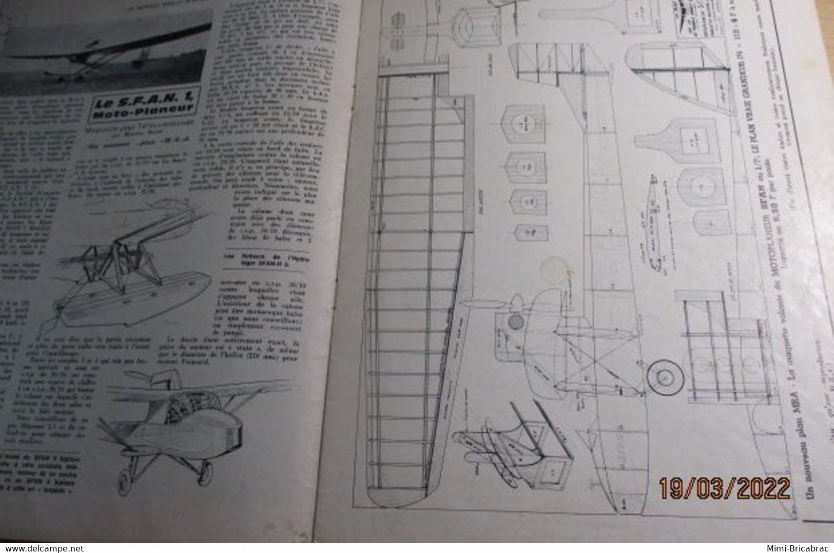 22-A 1e Revue De Maquettisme Années 50/60 : LE MODELE REDUIT D'AVION Avec Plan Inclus N°361 De Juin 1969 - Aerei E Elicotteri