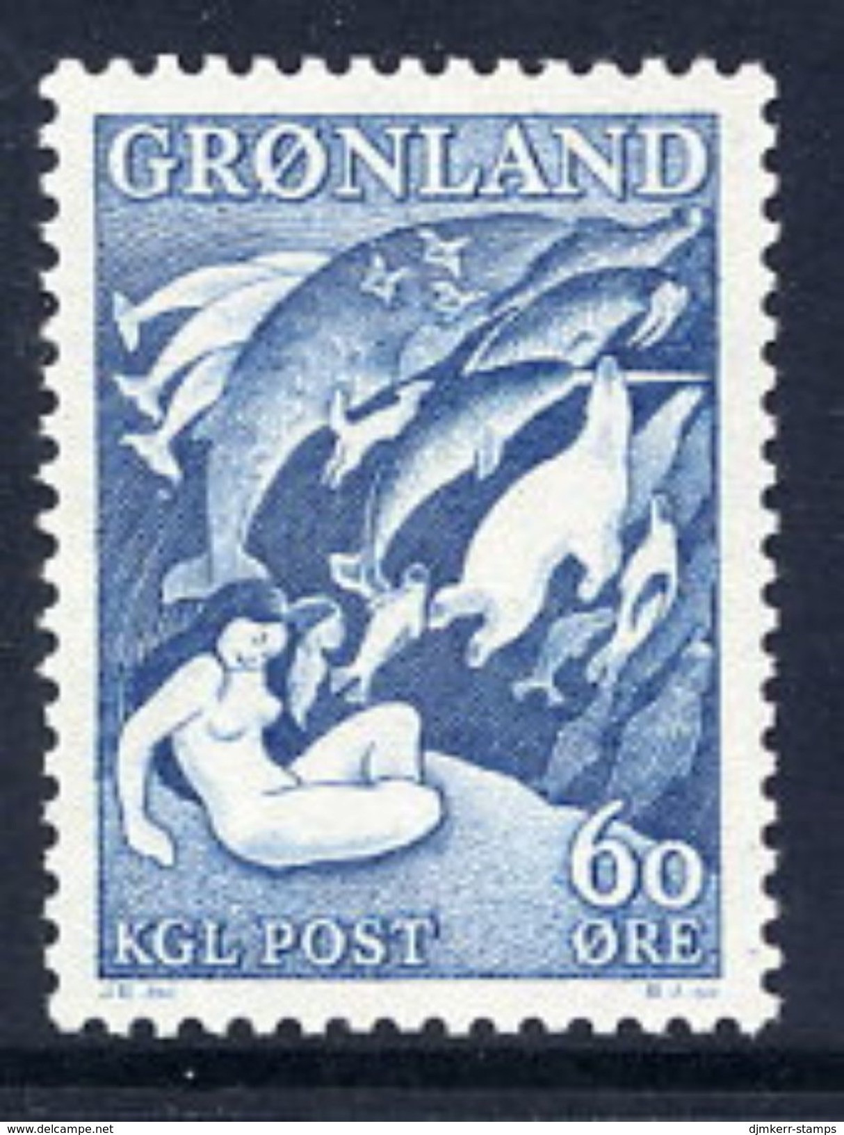 GREENLAND 1957 Legends: Mother Of The Sea MNH / **.   Michel 39 - Ongebruikt