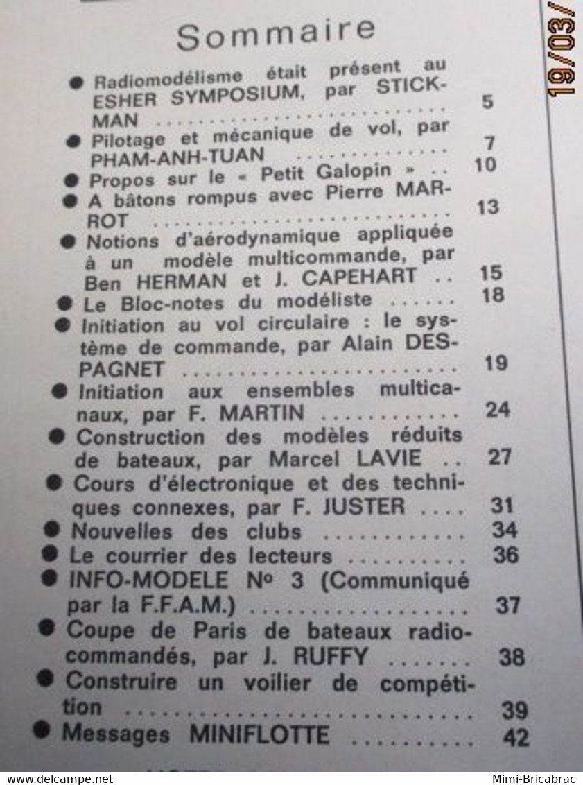 22-A REVUE RADIO-MODELISME  ELECTRONIQUE ANIMATION N°19 De JUILLET 1968 , TRES BON ETAT , COMPLET - Modèles R/C