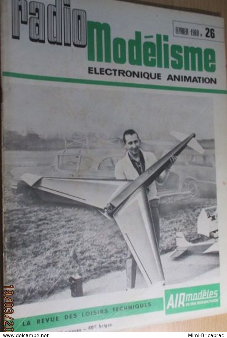 22-A REVUE RADIO-MODELISME  ELECTRONIQUE ANIMATION N°26 De FEVRIER 1969 , TRES BON ETAT , COMPLET - R/C Scale Models