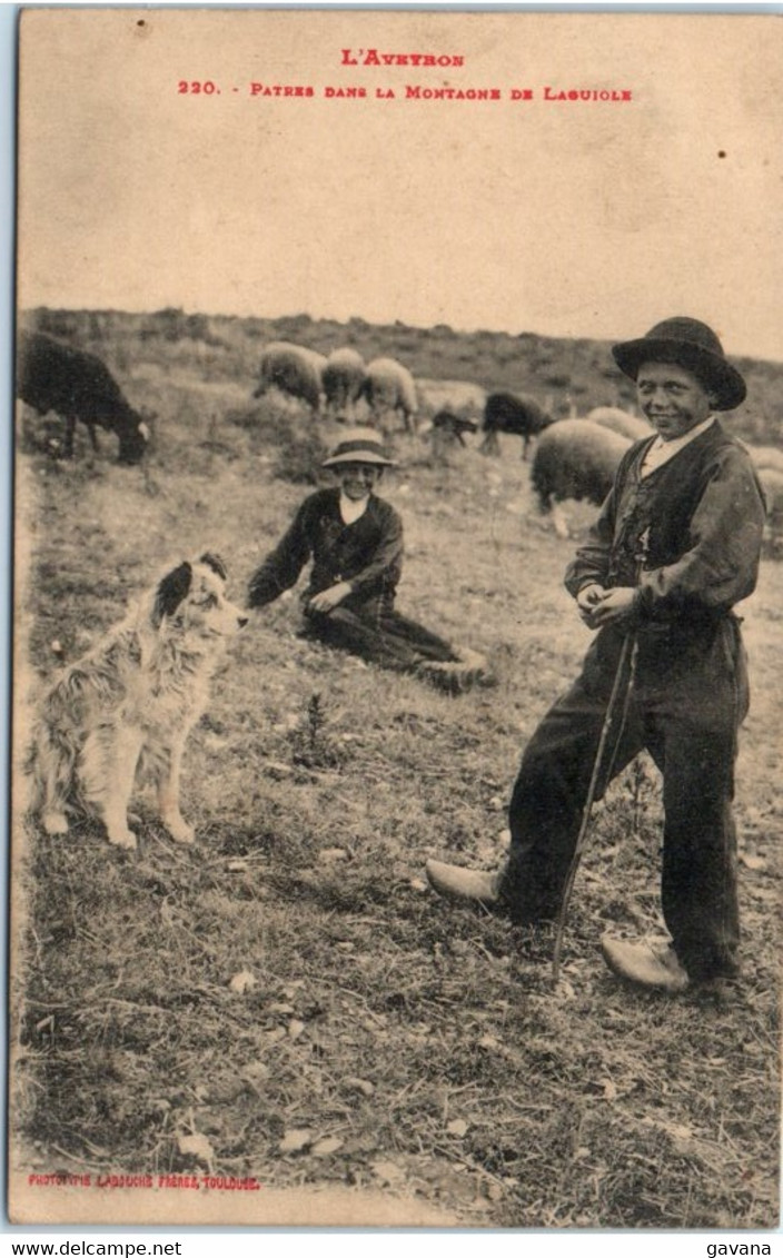 12 L'Aveyron - Patres Dans La Montagne De LAGUIOLE - Laguiole