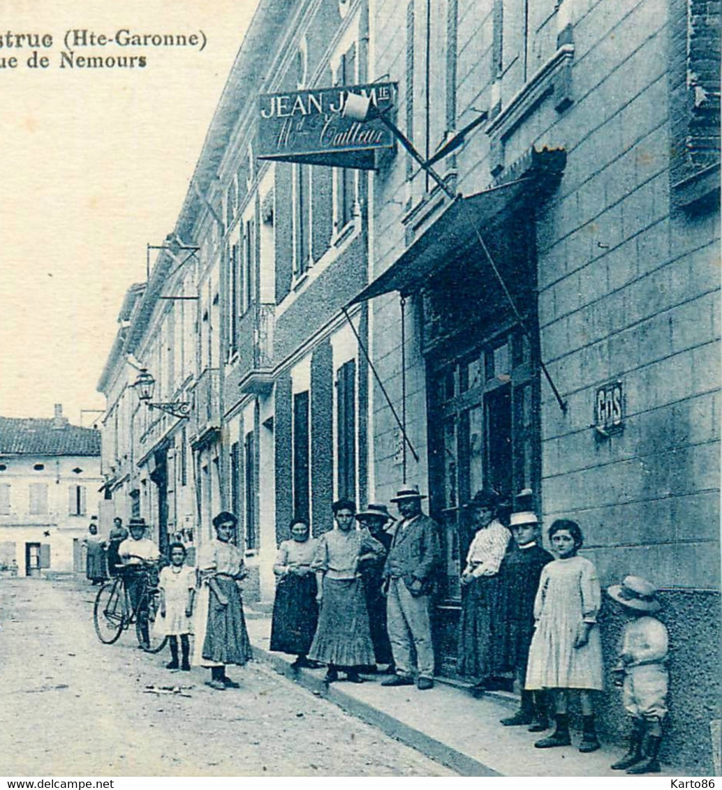 Montastruc * Débit De Tabac Tabacs TABAC , Rue De Nemours * Jean J... Marchant Tailleur * Commerces Magasins - Montastruc-la-Conseillère