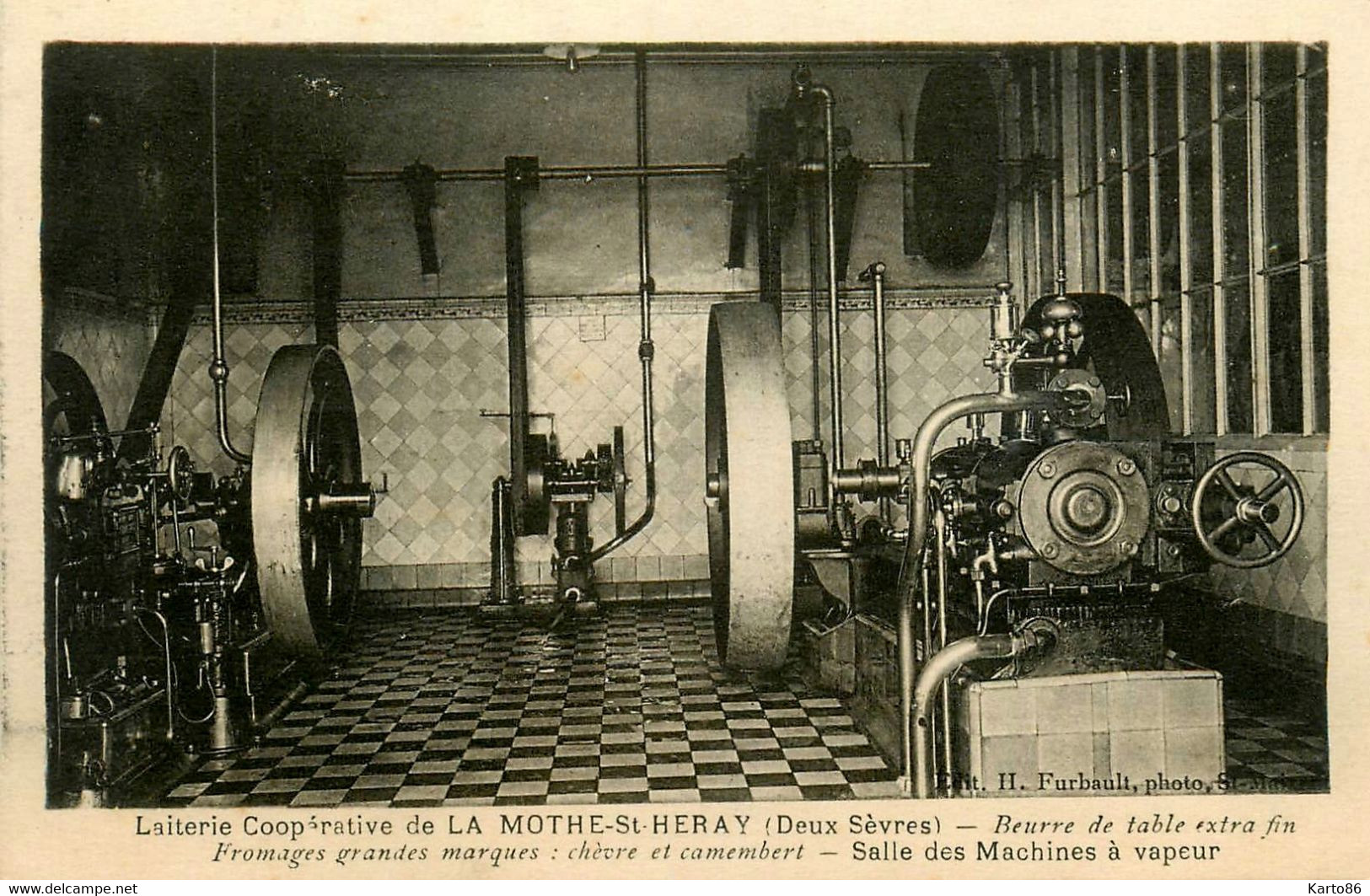 la mothe st heray * 10 CPA * la laiterie coopérative * thème lait milk fromagerie fromage