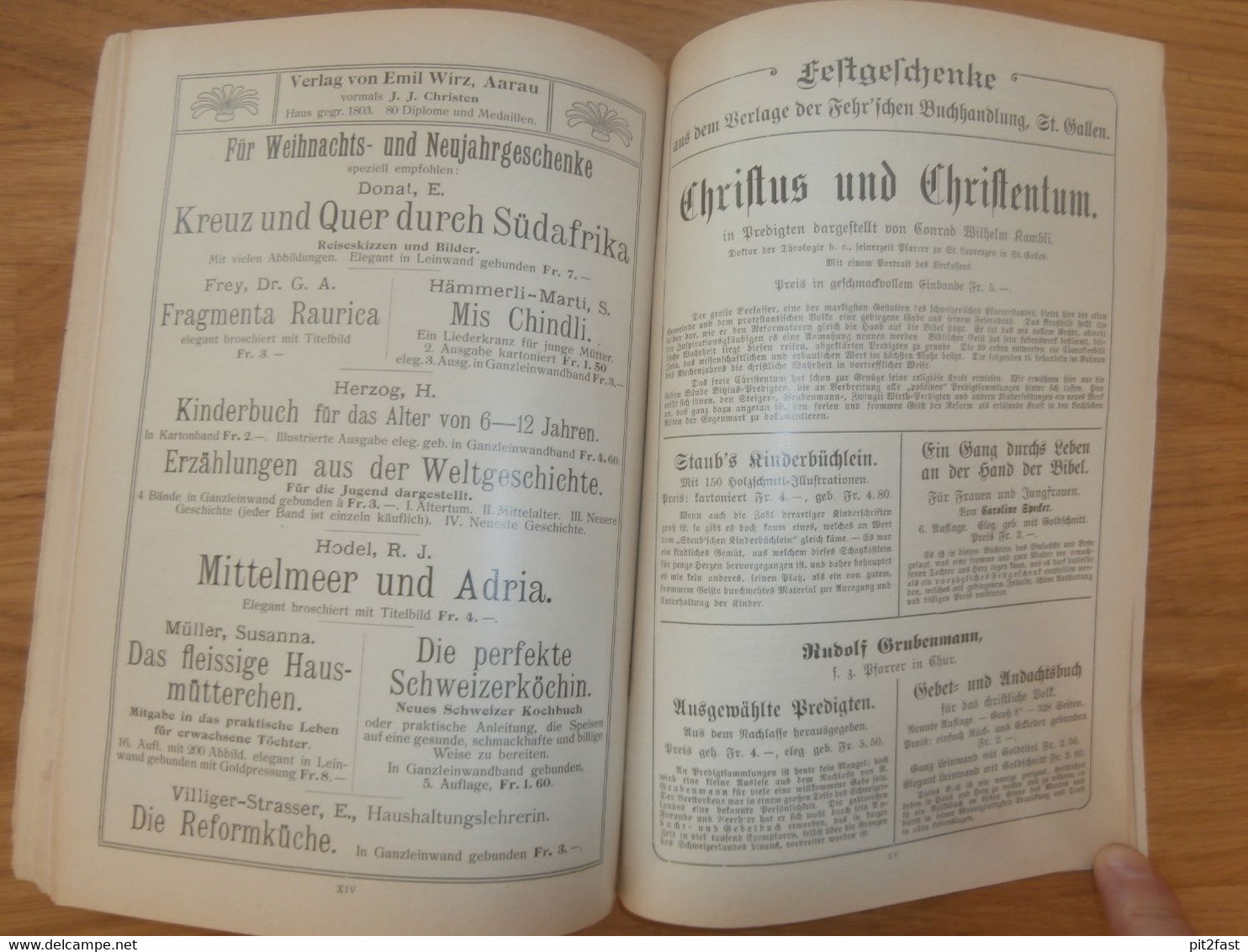 Schweizerischer Weihnachts-Katalog 1907/08 , Literatur- und Bücher Katalog , viel Reklame/ Werbung , Antiquariat , RAR !