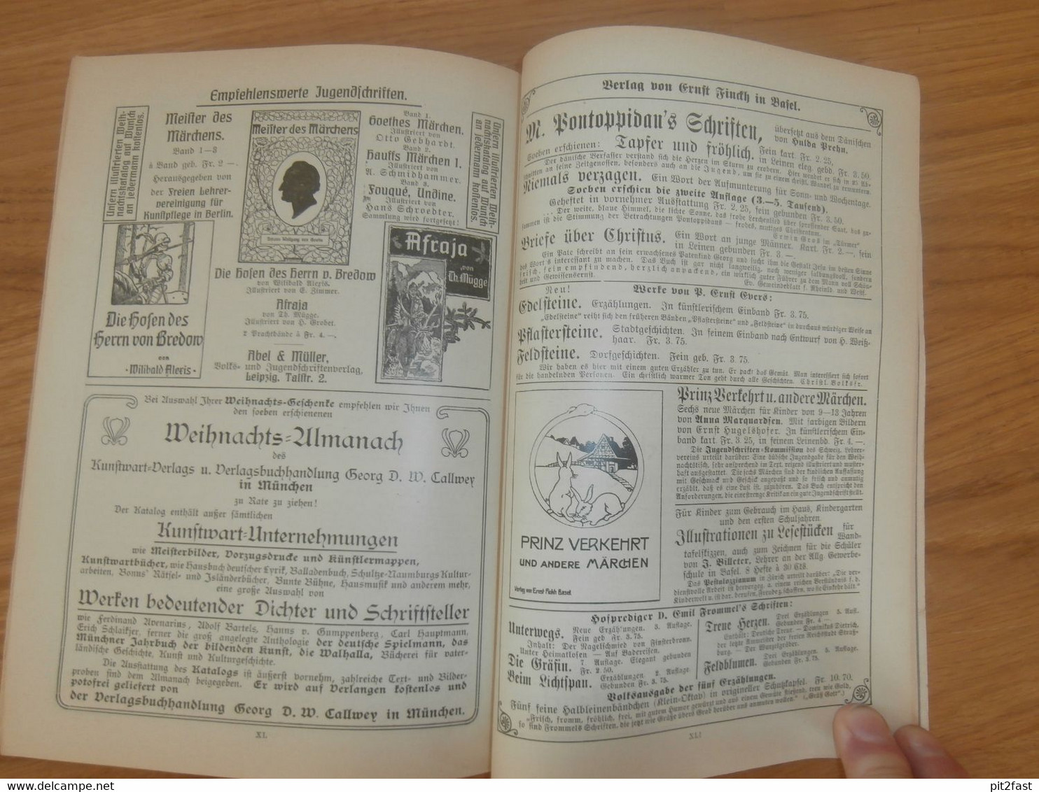 Schweizerischer Weihnachts-Katalog 1907/08 , Literatur- und Bücher Katalog , viel Reklame/ Werbung , Antiquariat , RAR !