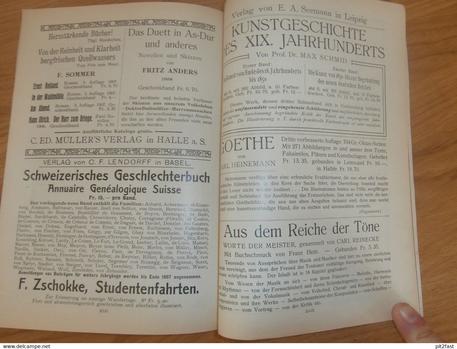 Schweizerischer Weihnachts-Katalog 1907/08 , Literatur- und Bücher Katalog , viel Reklame/ Werbung , Antiquariat , RAR !