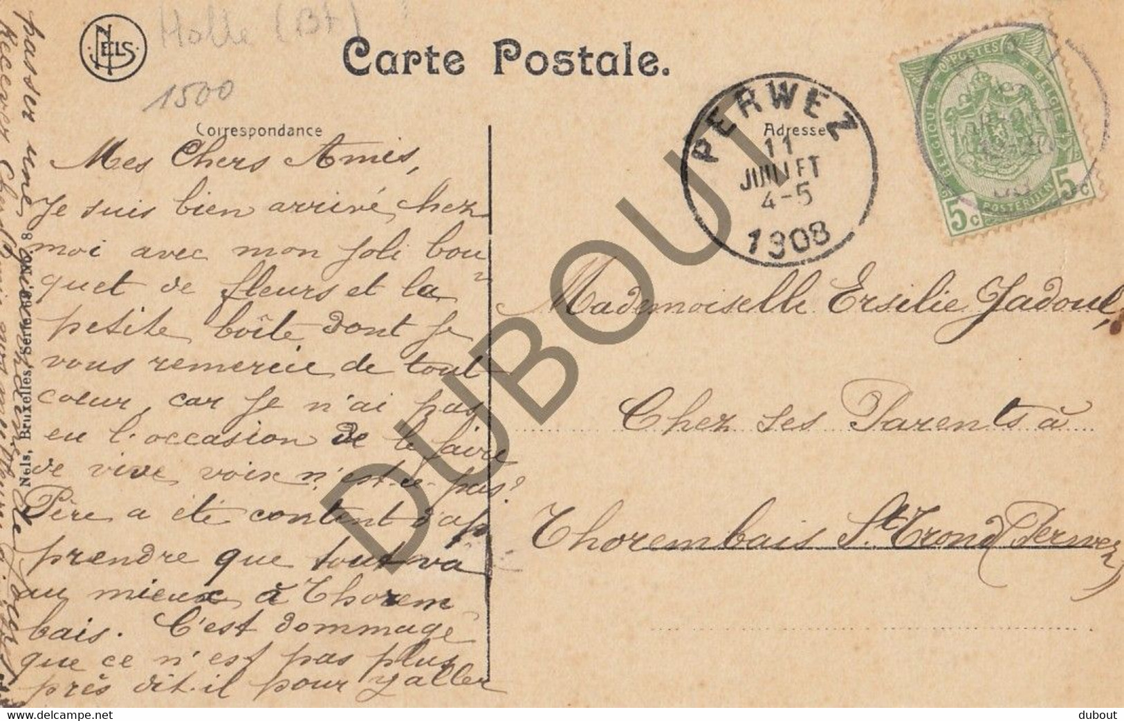 Postkaart/Carte Postale - Halle - La Tour De L'Eglise Notre-Dame (C1882) - Halle