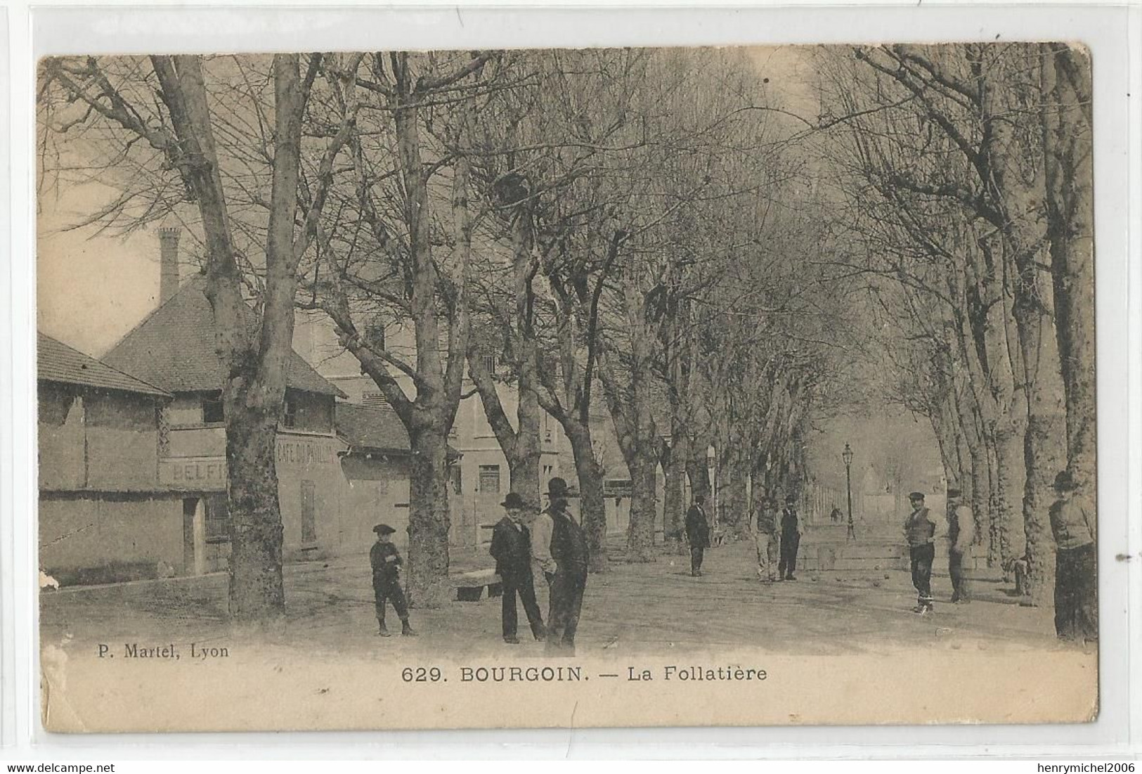 38 Isère Bourgoin  La Follatière Jeux De Boules 1913 - Bourgoin