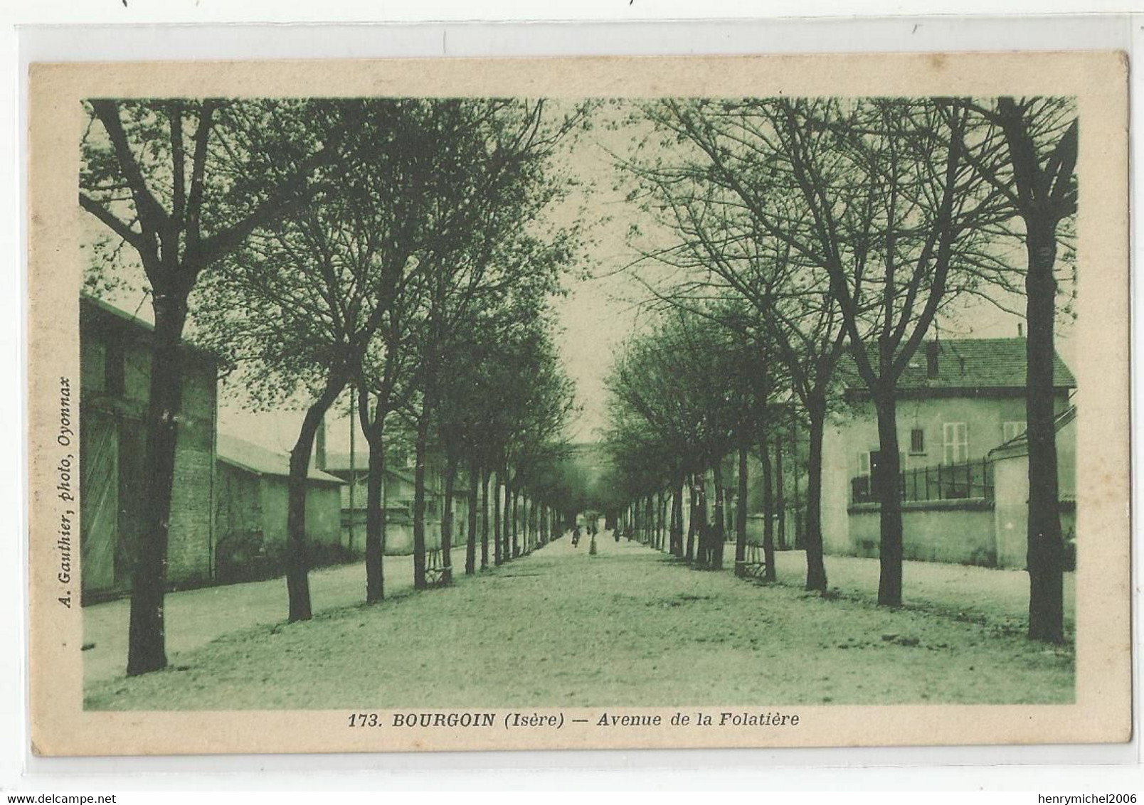 38 Isère Bourgoin  Avenue De La Follatière 1931 Ed Photo Gauthier Oyonnax - Bourgoin