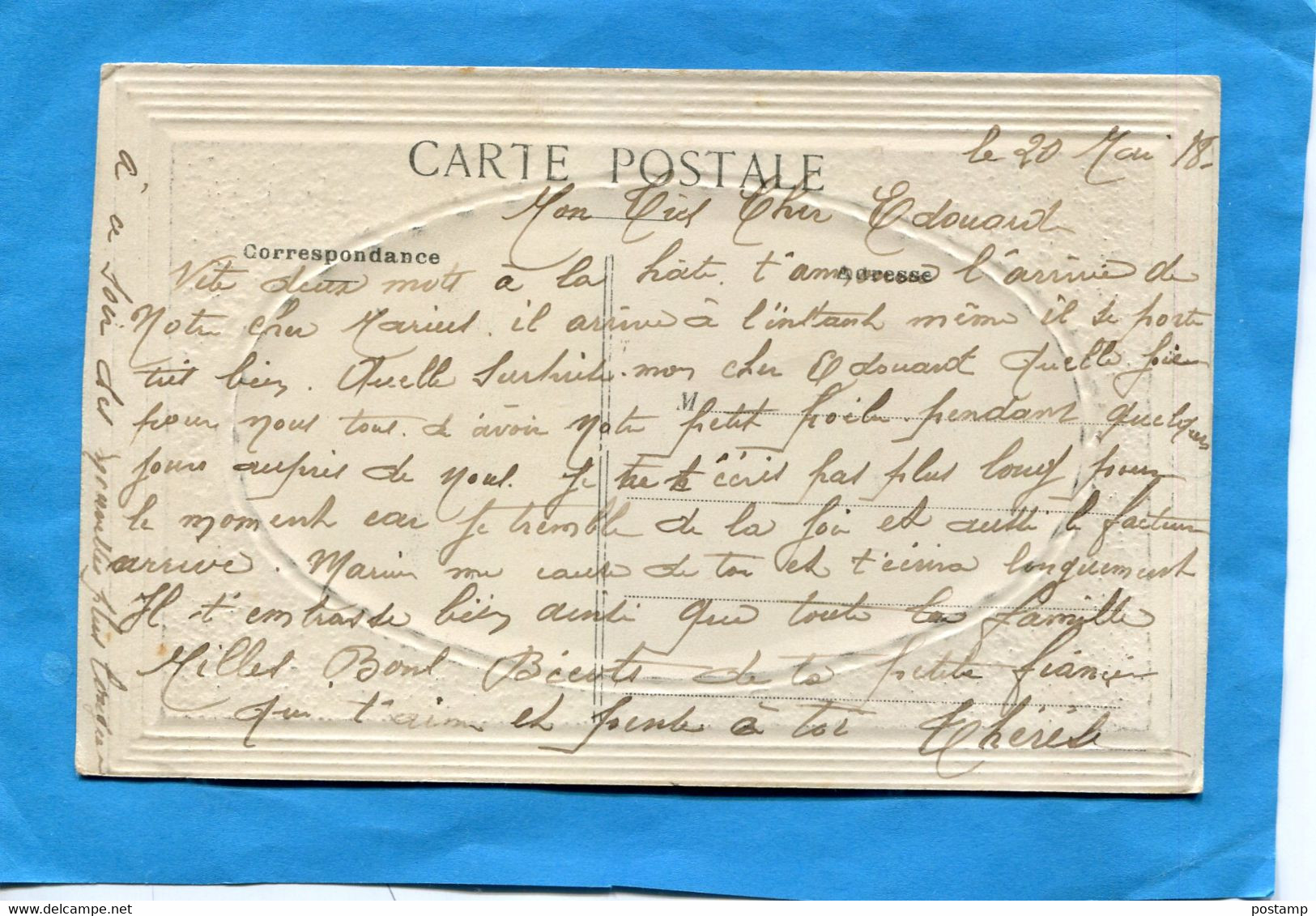 La CRAU-les Pons Parasol-animée  Carte à Pourtour Gaufré -édition-Servatou-épiciervoyagé En 1918 - La Garde