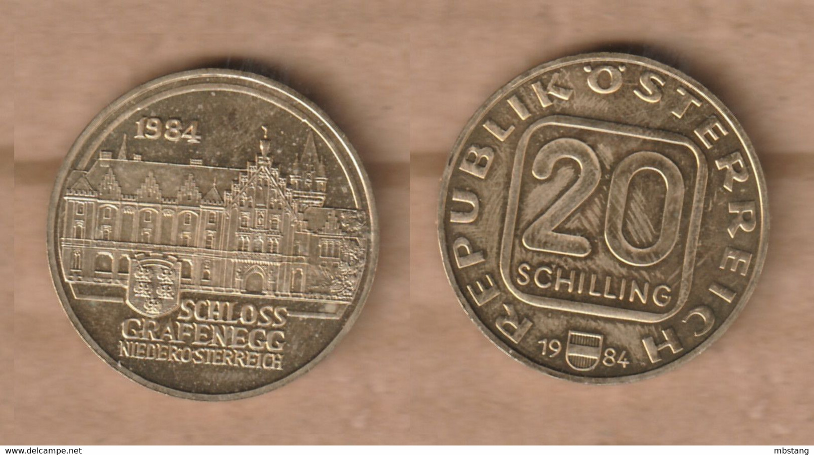 AUSTRIA  20 Schilling (Grafenegg Palace) 1984  • 8 G • ⌀ 27.8 Mm KM# 2965, Schön# 160 - Austria
