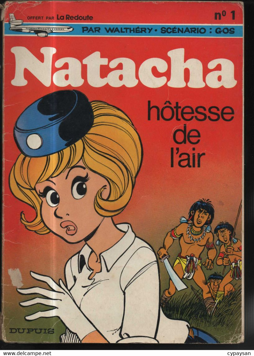 Natacha 1 Hôtesse De L'air Pub La Redoute  BE- Dupuis 01/1971 Wasterlain Gos (BI6) - Natacha