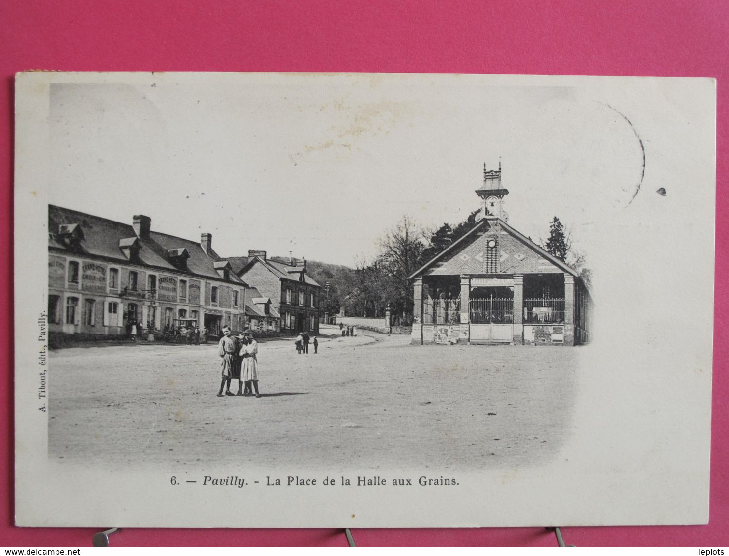 76 - Pavilly - La Place De La Halle Aux Grains - 1905 - R/verso - Pavilly