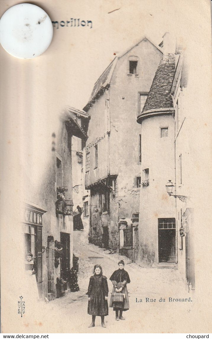 86 - Très Belle Carte Postale Ancienne De Montmorillon   La Rue Du Brouard - Montmorillon