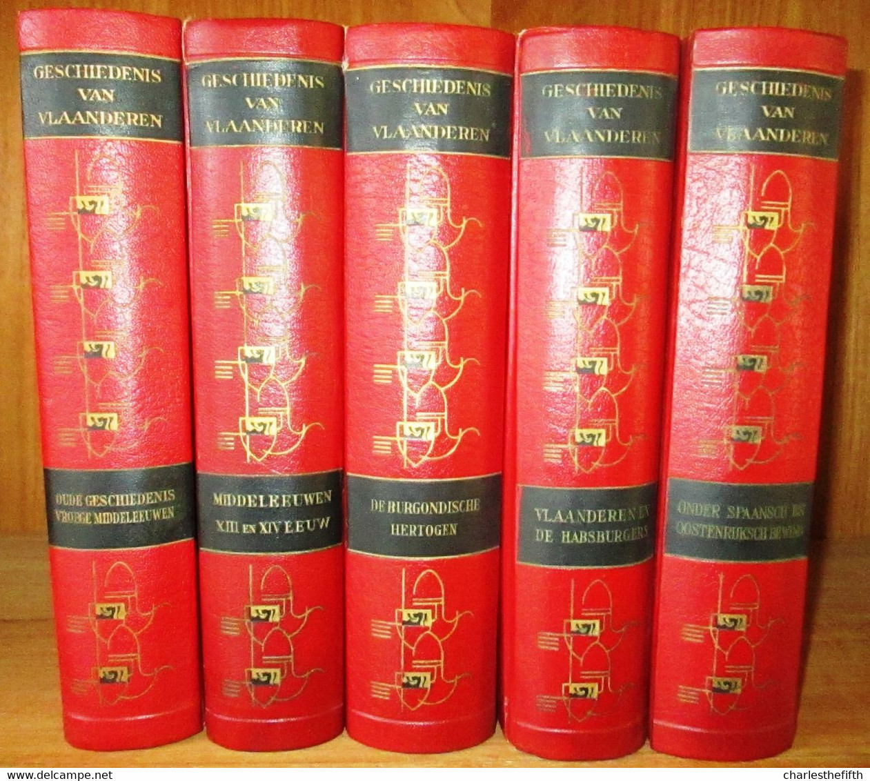 COMPLEET IN 5 VOLUMES * GESCHIEDENIS VAN VLAANDEREN * 1936 - ZEER VEEL ILLUSTRATIES - Antiguos