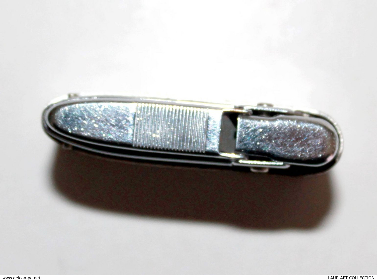 BRIQUET - SILVER MATCH PATENT COMPOUND DECOR ANCIENNE VOITURE AUTOMOBILE LIGHTER              (3011.14)