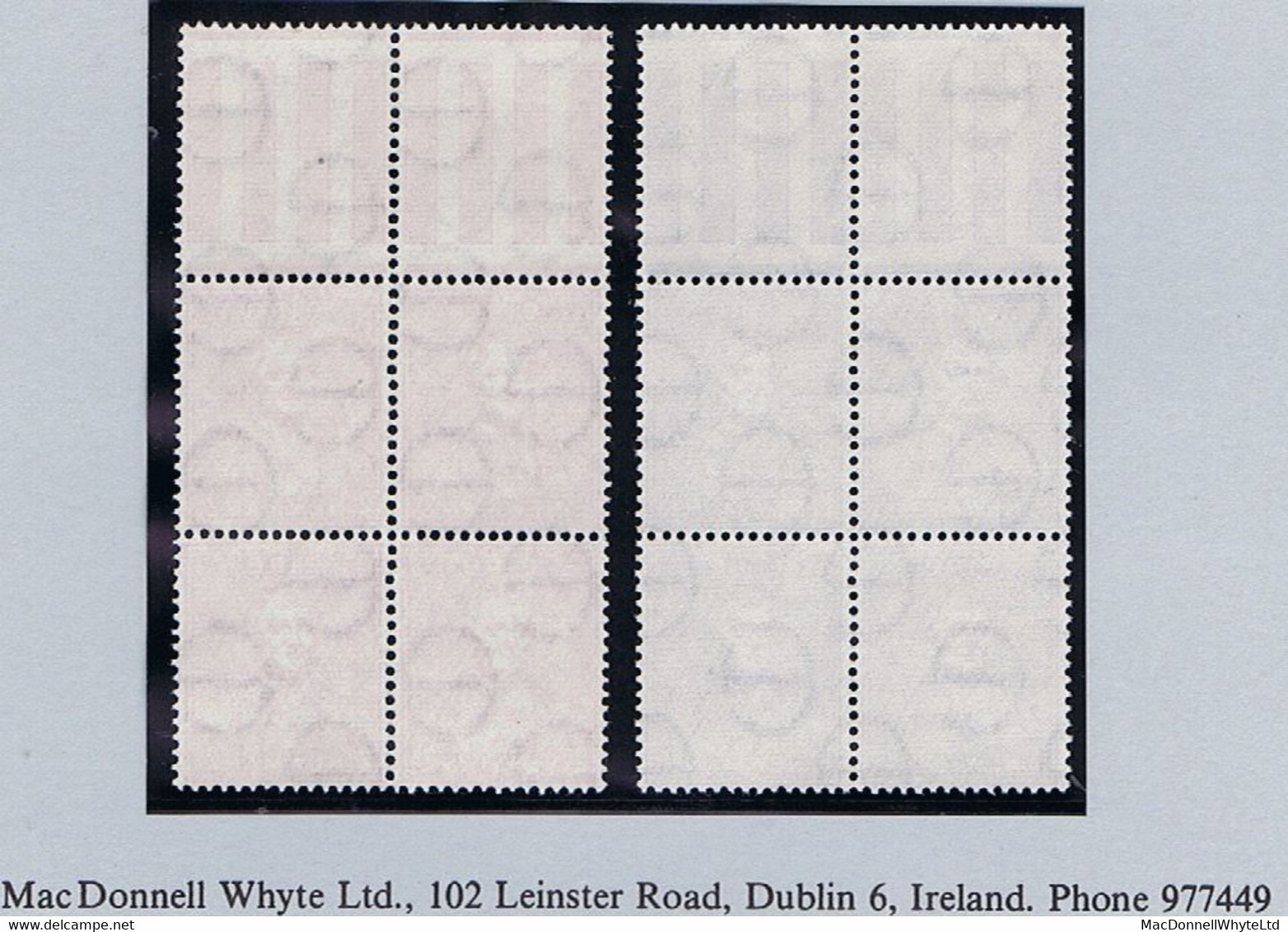 Ireland 1954 Cardinal Newman Set Of 2, Blocks Of Four Fresh Mint Unmounted Never Hinged Marginal - Nuevos