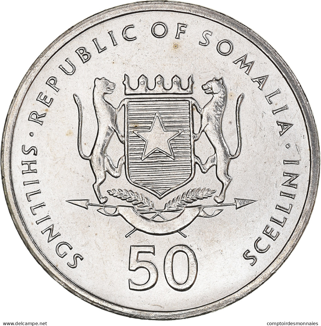 Monnaie, Somalie, 50 Shillings, 2002, SPL, Nickel Clad Steel, KM:111 - Somalia