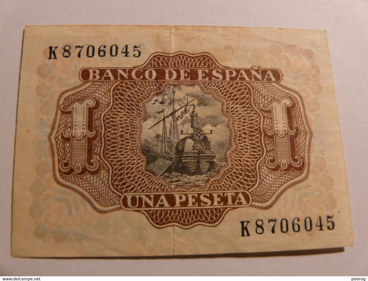 ESPAGNE 1 PESETA - 22 JUILLET 1953 - Bon état - Espana Spain Banknote - 1-2 Peseten