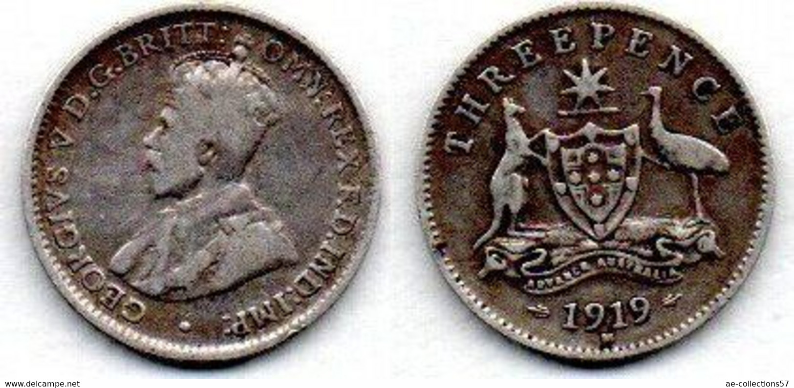 Australie   3 Pence 1919 M TB - Threepence