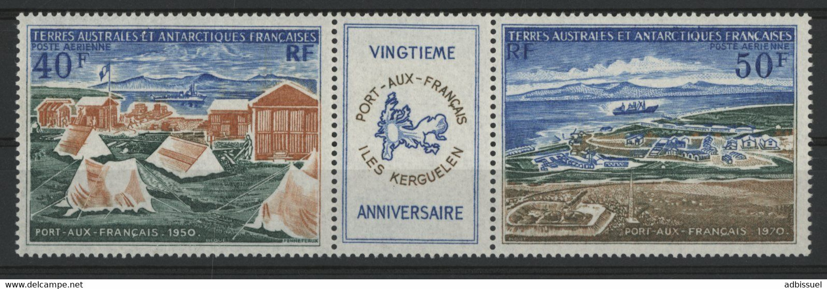 TAAF Poste Aérienne N° 26 A Cote 60 € Neuf Sans Charnière ** (MNH) Qualité TB "Port Aux Français". - Luftpost