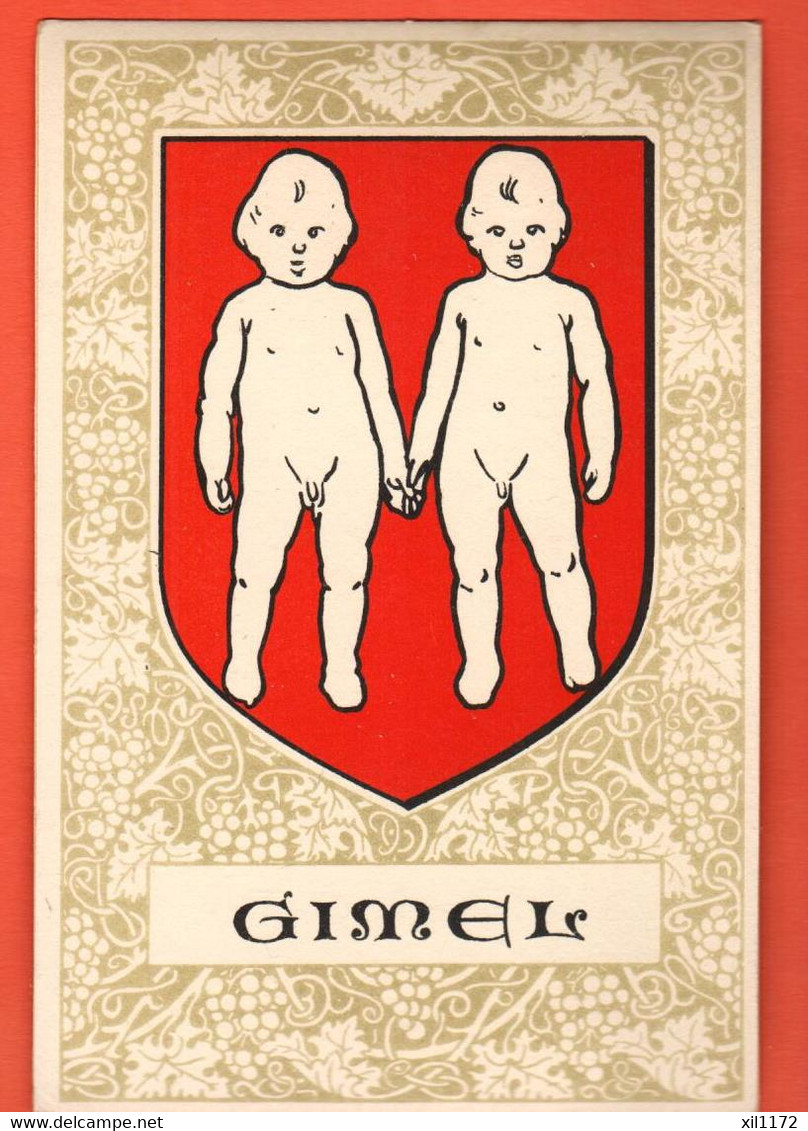 ZMK-16  Gimel District Morges Blason Armoiries Armorial Flammes Ecusson  Non Circulé - Gimel