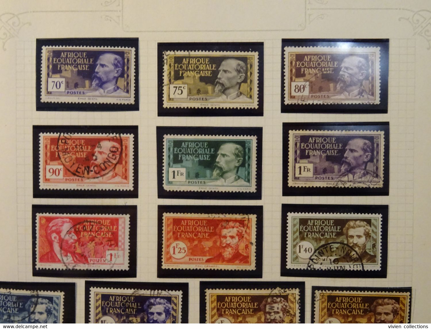 France Colonies Françaises AEF Afrique Equatoriale Française Séries N° 33 à 62, 77 à 86 (sauf 85) Et 193 Neufs Oblitérés - Used Stamps
