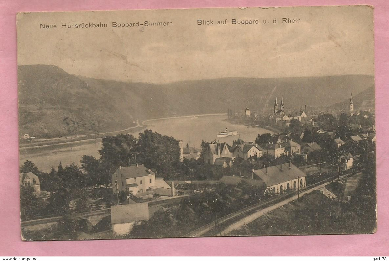 CP Allemagne - NEUE HUNSRUCKBAHN BOPPARD - SIMMERN -- Blick Auf Boppard U.d. Rhein - Simmern