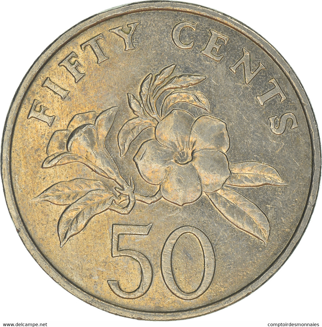 Monnaie, Singapour, 50 Cents, 1995 - Singapour