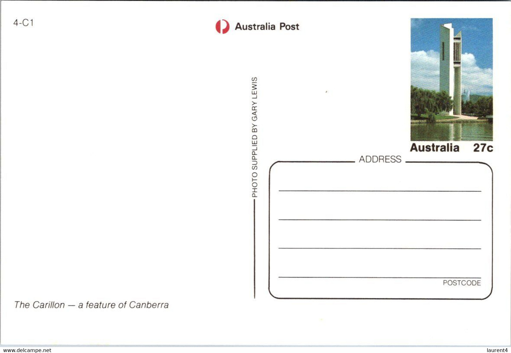 (1 H 29) Australia - ACT - Canberra (2 Postcards) TV Tower & National Carillon - Canberra (ACT)