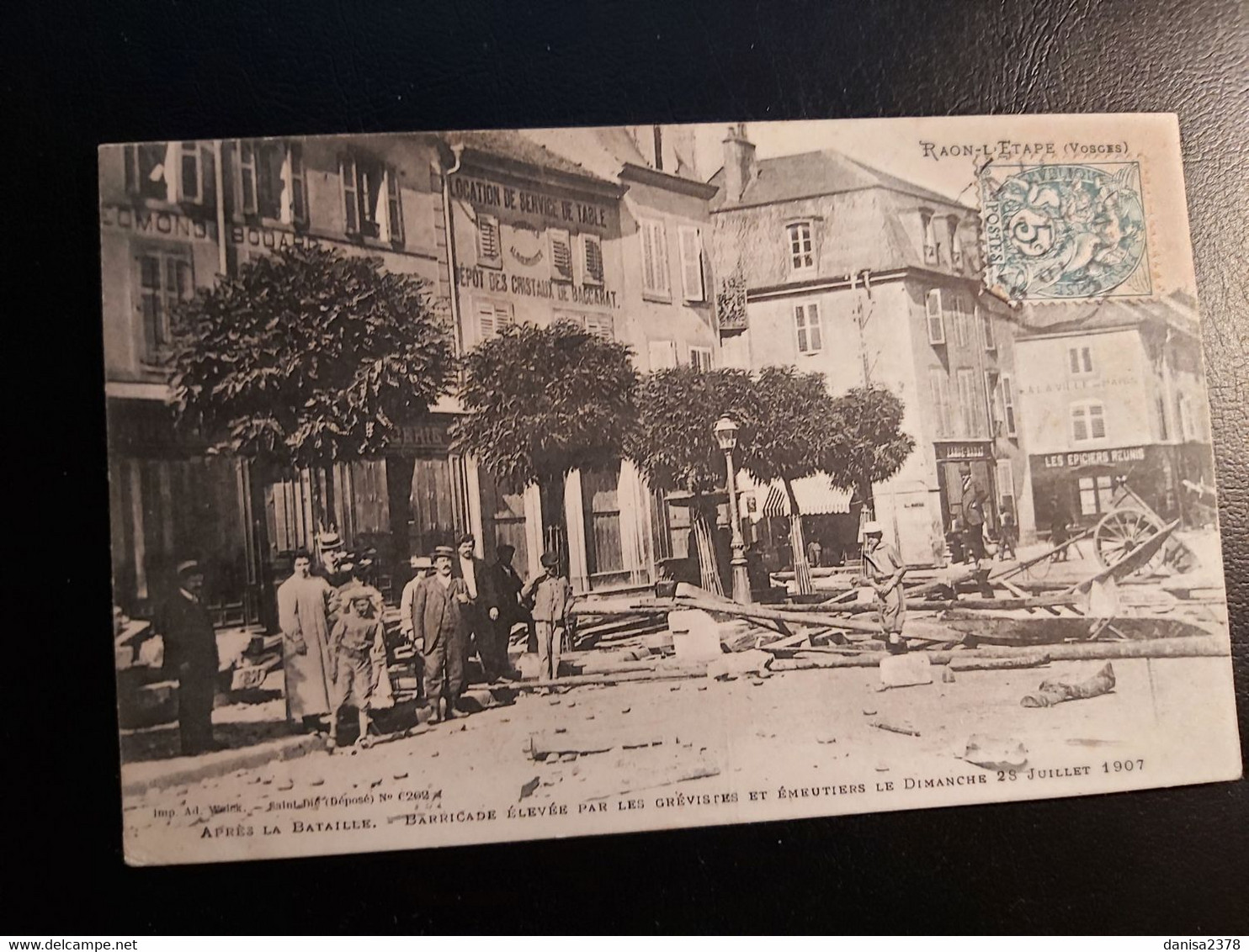 88 - Vosges -RAON L'ETAPE - La Bagarre Du  28 Juillet 1907- Avant La Charge - Menaces à L'Armée - Streiks