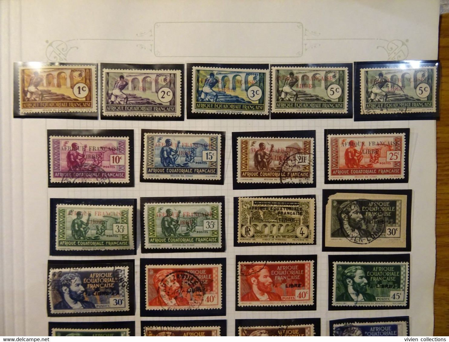 France Colonies Françaises AEF Afrique Equatoriale Française France Libre N° 92 à 100 + 102 à 127 Sauf 104, 112 Et 125/6 - Used Stamps